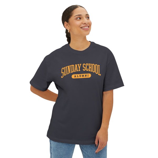 Sunday School Alumni- Unisex Oversized Boxy Tee - Image 13