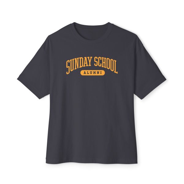 Sunday School Alumni- Unisex Oversized Boxy Tee - Image 14