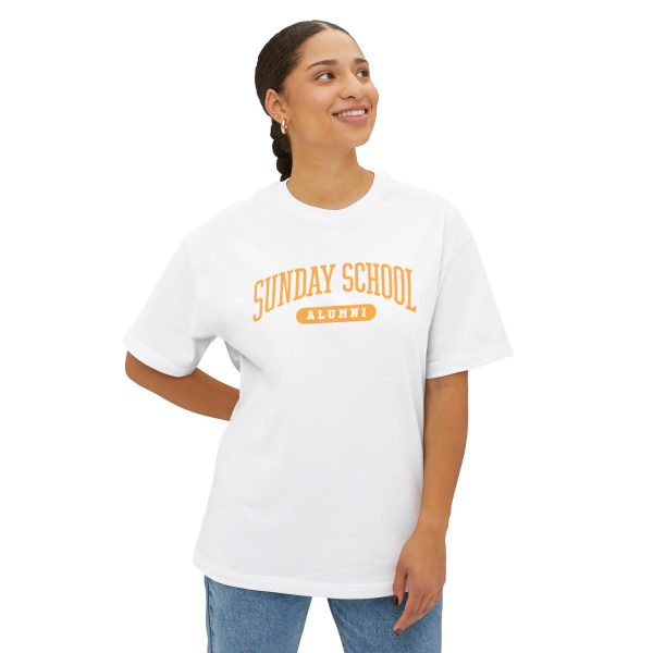 Sunday School Alumni- Unisex Oversized Boxy Tee - Image 7