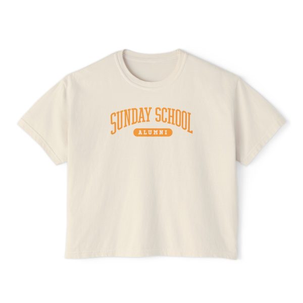 Sunday School Alumni- Women's Boxy Tee - Image 2