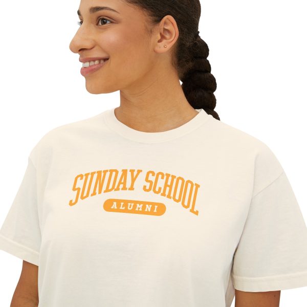 Sunday School Alumni- Women's Boxy Tee - Image 6