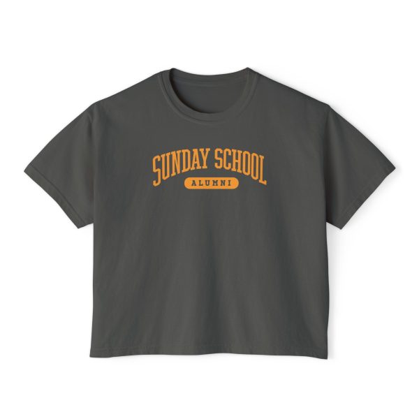 Sunday School Alumni- Women's Boxy Tee - Image 8