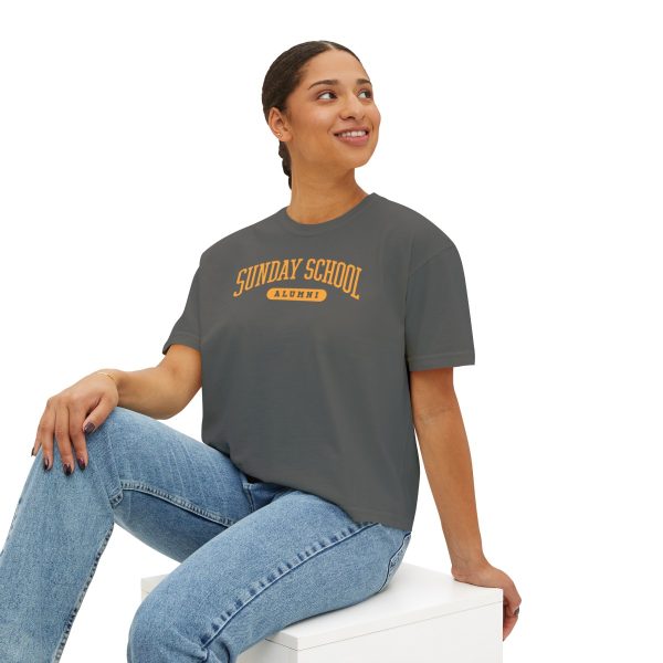 Sunday School Alumni- Women's Boxy Tee - Image 11