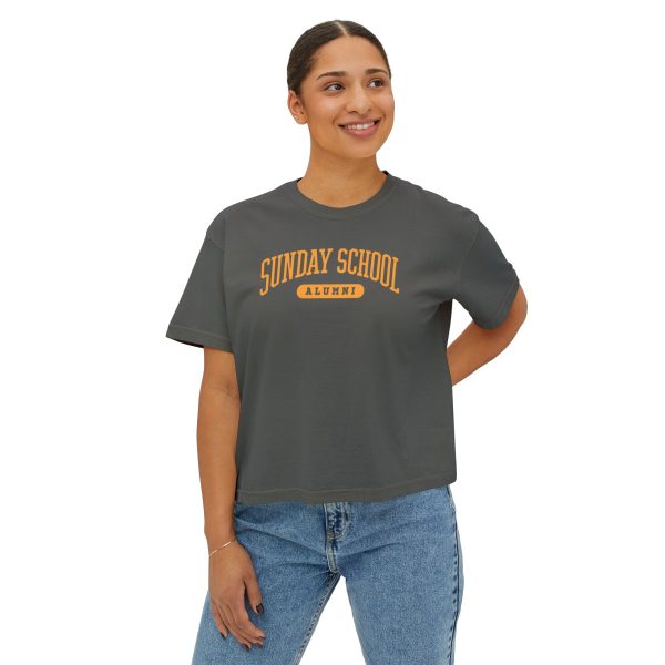 Sunday School Alumni- Women's Boxy Tee - Image 7