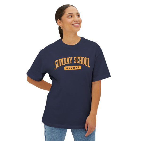 Sunday School Alumni- Unisex Oversized Boxy Tee - Image 19