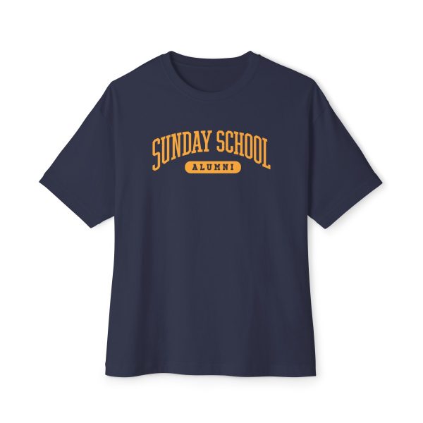 Sunday School Alumni- Unisex Oversized Boxy Tee - Image 20